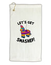 Let's Get Smashed Pinata Micro Terry Gromet Golf Towel 16 x 25 inch-Golf Towel-TooLoud-White-Davson Sales