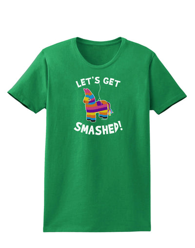 Let's Get Smashed Pinata Womens Dark T-Shirt-TooLoud-Kelly-Green-X-Small-Davson Sales