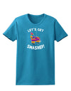 Let's Get Smashed Pinata Womens Dark T-Shirt-TooLoud-Turquoise-X-Small-Davson Sales