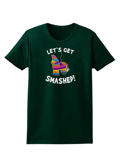 Let's Get Smashed Pinata Womens Dark T-Shirt-TooLoud-Forest-Green-Small-Davson Sales