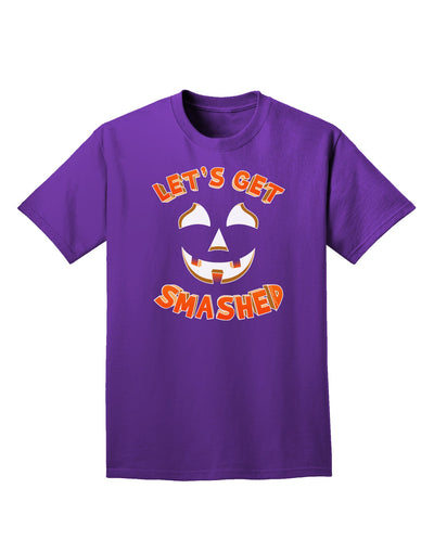 Let's Get Smashed Pumpkin Adult Dark T-Shirt by TooLoud-Mens T-Shirt-TooLoud-Purple-Small-Davson Sales