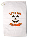 Let's Get Smashed Pumpkin Premium Cotton Golf Towel - 16 x 25 inch by TooLoud-Golf Towel-TooLoud-16x25"-Davson Sales