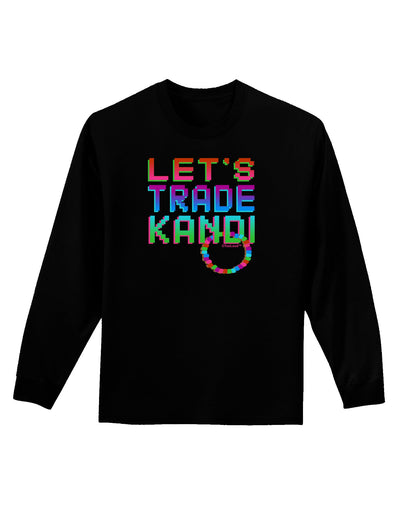 Let's Trade Kandi Adult Long Sleeve Dark T-Shirt-TooLoud-Black-Small-Davson Sales