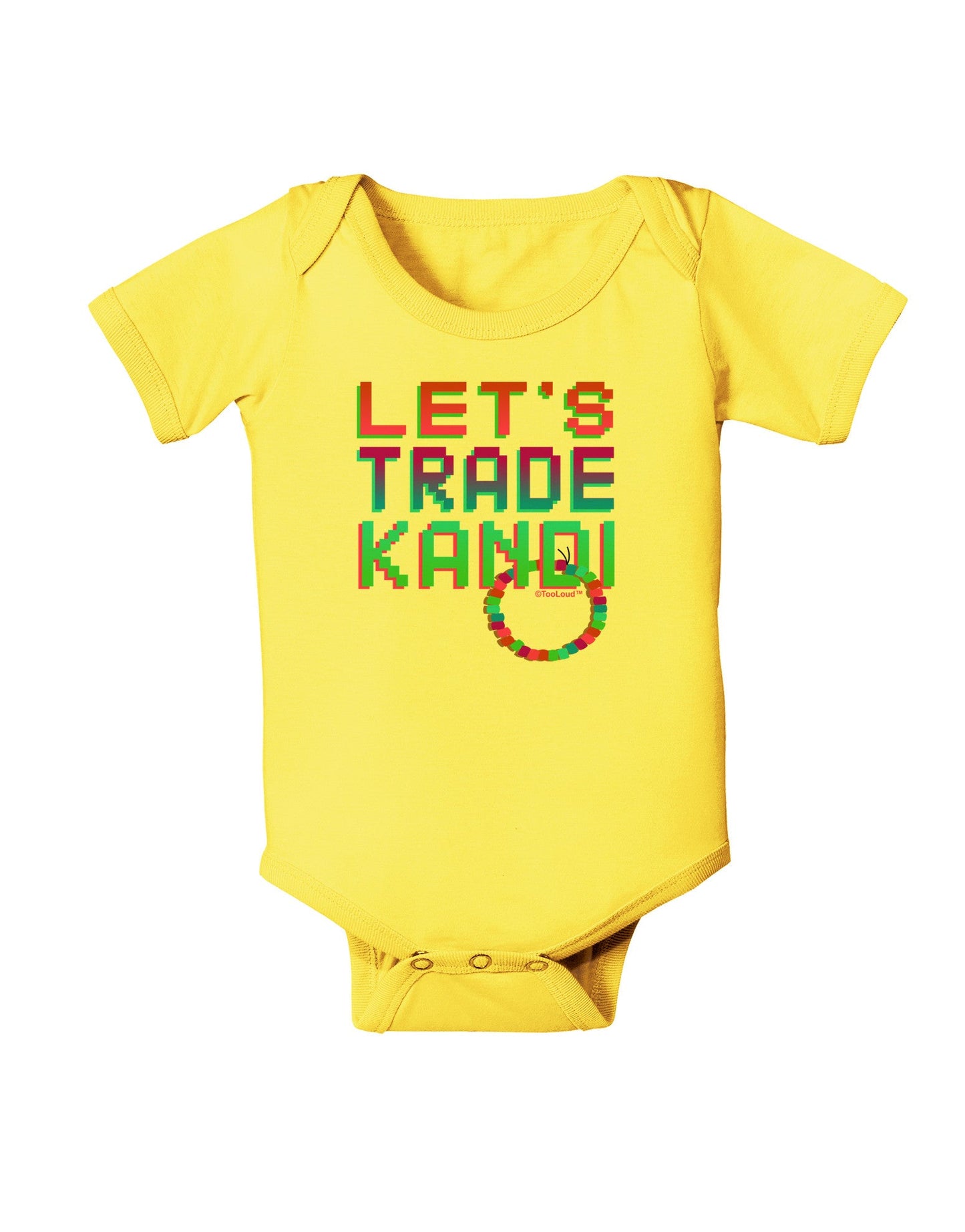 Let's Trade Kandi Baby Romper Bodysuit-Baby Romper-TooLoud-Yellow-06-Months-Davson Sales