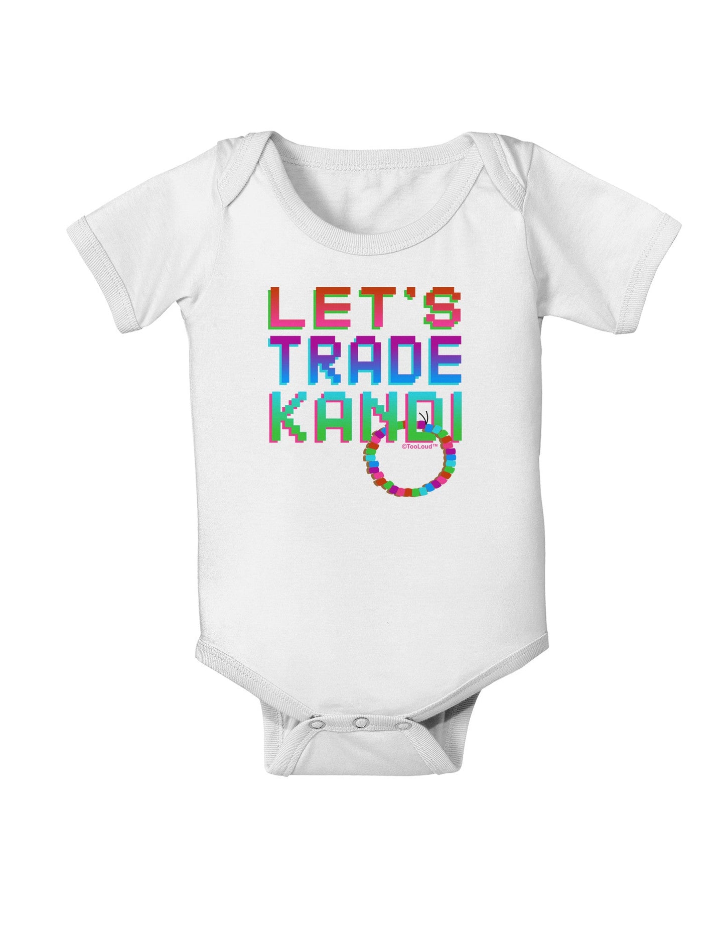 Let's Trade Kandi Baby Romper Bodysuit-Baby Romper-TooLoud-White-06-Months-Davson Sales