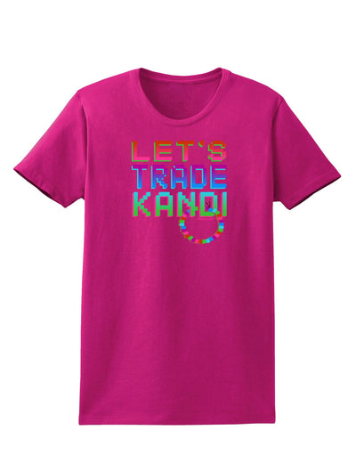 Let's Trade Kandi Womens Dark T-Shirt-TooLoud-Hot-Pink-Small-Davson Sales