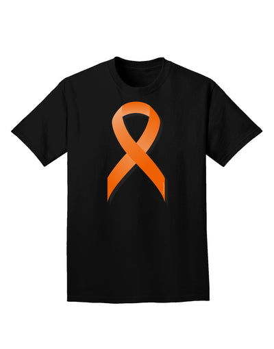 Leukemia Awareness Ribbon - Orange Adult Dark T-Shirt-Mens T-Shirt-TooLoud-Black-Small-Davson Sales