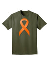 Leukemia Awareness Ribbon - Orange Adult Dark T-Shirt-Mens T-Shirt-TooLoud-Military-Green-Small-Davson Sales