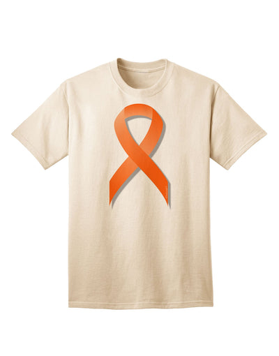 Leukemia Awareness Ribbon - Orange Adult T-Shirt-Mens T-Shirt-TooLoud-Natural-Small-Davson Sales