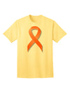 Leukemia Awareness Ribbon - Orange Adult T-Shirt-Mens T-Shirt-TooLoud-Yellow-Small-Davson Sales