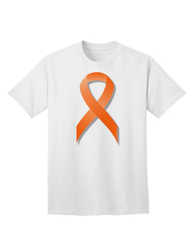 Leukemia Awareness Ribbon - Orange Adult T-Shirt-Mens T-Shirt-TooLoud-White-Small-Davson Sales