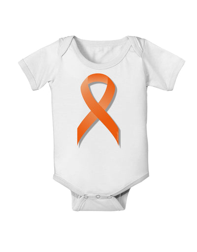 Leukemia Awareness Ribbon - Orange Baby Romper Bodysuit-Baby Romper-TooLoud-White-06-Months-Davson Sales