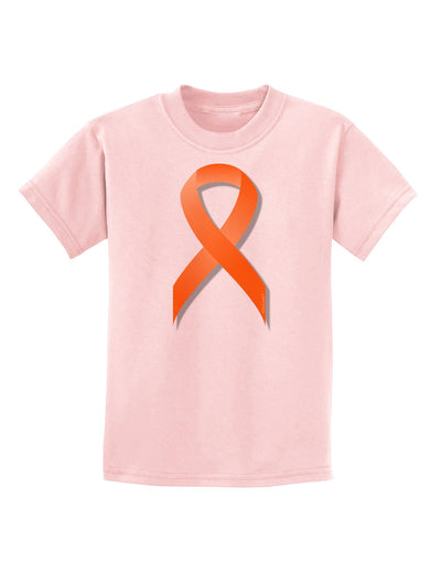 Leukemia Awareness Ribbon - Orange Childrens T-Shirt-Childrens T-Shirt-TooLoud-PalePink-X-Small-Davson Sales