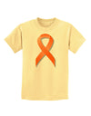 Leukemia Awareness Ribbon - Orange Childrens T-Shirt-Childrens T-Shirt-TooLoud-Daffodil-Yellow-X-Small-Davson Sales