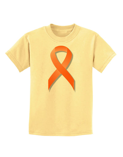 Leukemia Awareness Ribbon - Orange Childrens T-Shirt-Childrens T-Shirt-TooLoud-Daffodil-Yellow-X-Small-Davson Sales