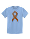 Leukemia Awareness Ribbon - Orange Childrens T-Shirt-Childrens T-Shirt-TooLoud-Light-Blue-X-Small-Davson Sales