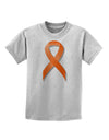 Leukemia Awareness Ribbon - Orange Childrens T-Shirt-Childrens T-Shirt-TooLoud-AshGray-X-Small-Davson Sales