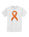 Leukemia Awareness Ribbon - Orange Childrens T-Shirt-Childrens T-Shirt-TooLoud-White-X-Small-Davson Sales