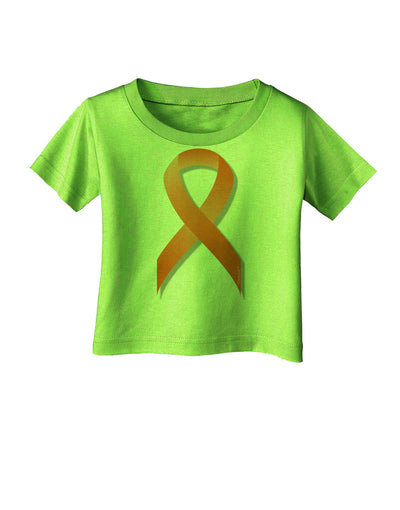 Leukemia Awareness Ribbon - Orange Infant T-Shirt-Infant T-Shirt-TooLoud-Lime-Green-06-Months-Davson Sales