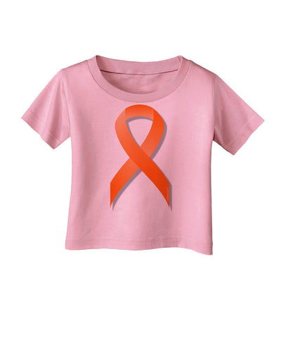 Leukemia Awareness Ribbon - Orange Infant T-Shirt-Infant T-Shirt-TooLoud-Candy-Pink-06-Months-Davson Sales