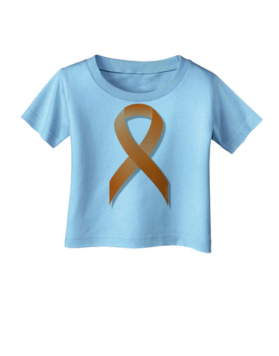 Leukemia Awareness Ribbon - Orange Infant T-Shirt-Infant T-Shirt-TooLoud-Aquatic-Blue-06-Months-Davson Sales