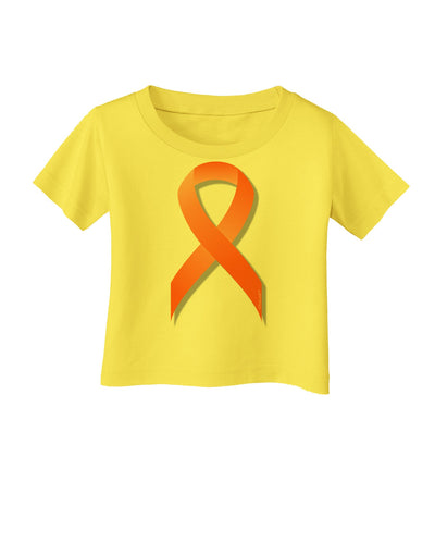 Leukemia Awareness Ribbon - Orange Infant T-Shirt-Infant T-Shirt-TooLoud-Yellow-06-Months-Davson Sales