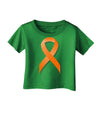 Leukemia Awareness Ribbon - Orange Infant T-Shirt Dark-Infant T-Shirt-TooLoud-Clover-Green-06-Months-Davson Sales