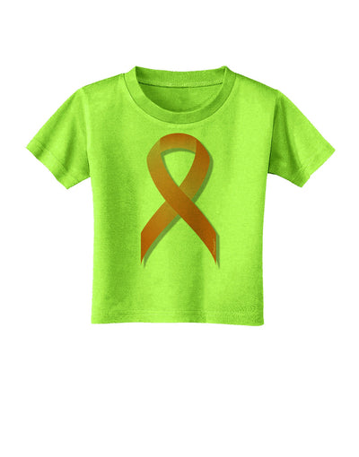 Leukemia Awareness Ribbon - Orange Toddler T-Shirt-Toddler T-Shirt-TooLoud-Lime-Green-2T-Davson Sales