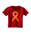 Leukemia Awareness Ribbon - Orange Toddler T-Shirt Dark-Toddler T-Shirt-TooLoud-Red-2T-Davson Sales