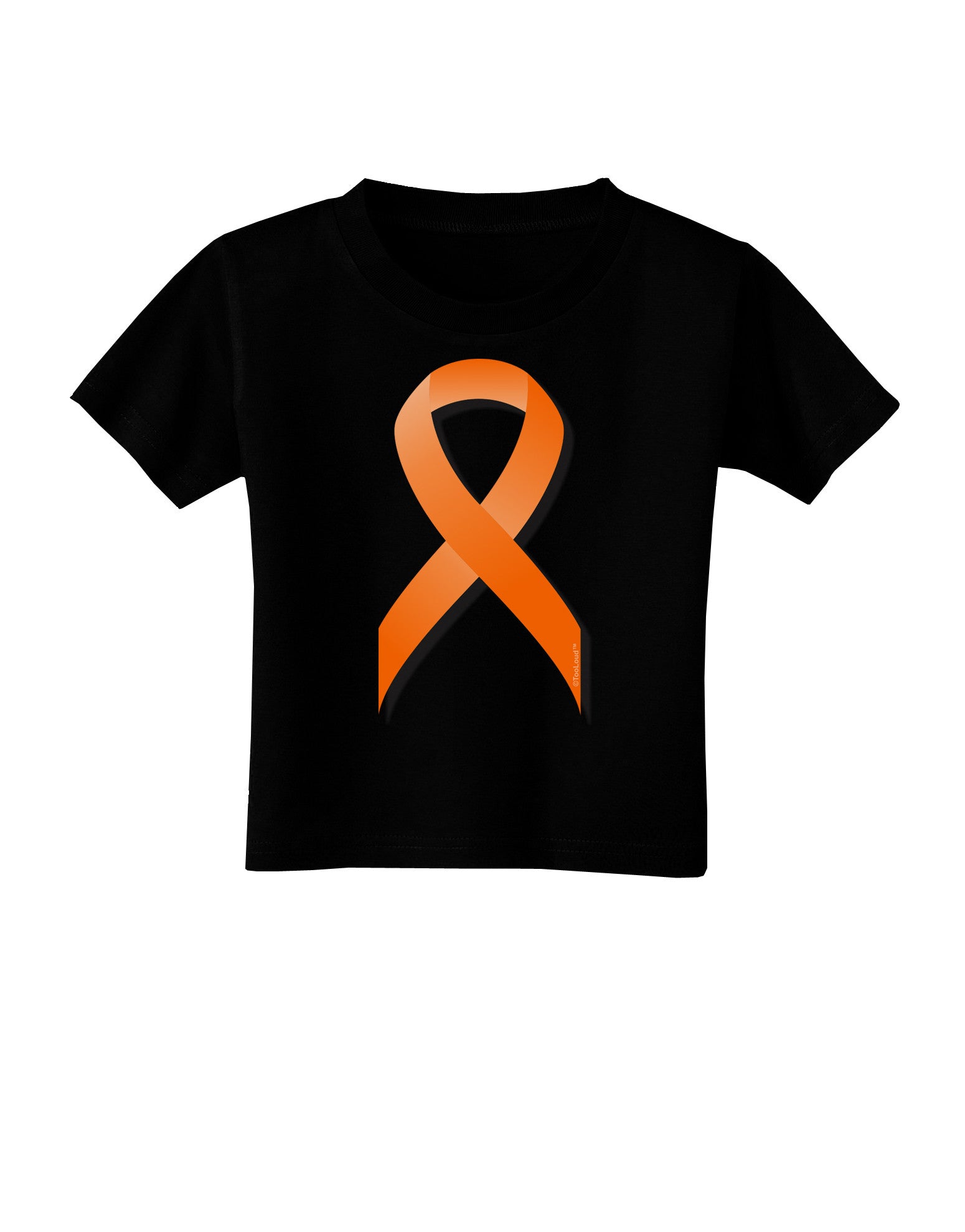 Leukemia Awareness Ribbon - Orange Toddler T-Shirt Dark-Toddler T-Shirt-TooLoud-Black-2T-Davson Sales