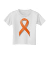 Leukemia Awareness Ribbon - Orange Toddler T-Shirt-Toddler T-Shirt-TooLoud-White-2T-Davson Sales