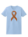 Leukemia Awareness Ribbon - Orange Womens T-Shirt-Womens T-Shirt-TooLoud-Light-Blue-X-Small-Davson Sales