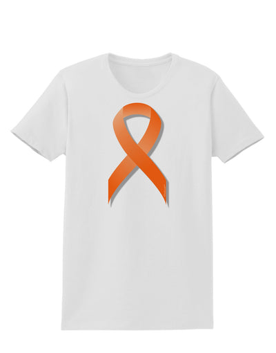 Leukemia Awareness Ribbon - Orange Womens T-Shirt-Womens T-Shirt-TooLoud-White-X-Small-Davson Sales