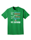 Libertarian Against Authority Abuse Adult Dark T-Shirt-Mens T-Shirt-TooLoud-Kelly-Green-Small-Davson Sales