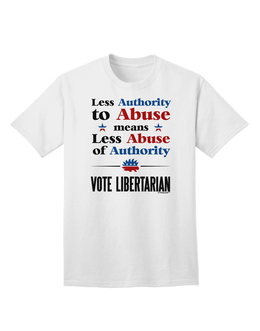 Libertarian Against Authority Abuse Adult T-Shirt-Mens T-Shirt-TooLoud-White-Small-Davson Sales