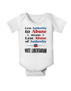 Libertarian Against Authority Abuse Baby Romper Bodysuit-Baby Romper-TooLoud-White-06-Months-Davson Sales