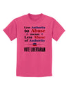 Libertarian Against Authority Abuse Childrens T-Shirt-Childrens T-Shirt-TooLoud-Sangria-X-Small-Davson Sales