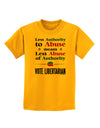 Libertarian Against Authority Abuse Childrens T-Shirt-Childrens T-Shirt-TooLoud-Gold-X-Small-Davson Sales