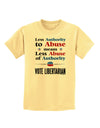 Libertarian Against Authority Abuse Childrens T-Shirt-Childrens T-Shirt-TooLoud-Daffodil-Yellow-X-Small-Davson Sales