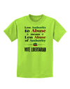 Libertarian Against Authority Abuse Childrens T-Shirt-Childrens T-Shirt-TooLoud-Lime-Green-X-Small-Davson Sales