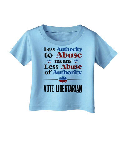 Libertarian Against Authority Abuse Infant T-Shirt-Infant T-Shirt-TooLoud-Aquatic-Blue-06-Months-Davson Sales
