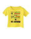 Libertarian Against Authority Abuse Infant T-Shirt-Infant T-Shirt-TooLoud-Yellow-06-Months-Davson Sales