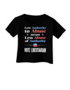 Libertarian Against Authority Abuse Infant T-Shirt Dark-Infant T-Shirt-TooLoud-Black-06-Months-Davson Sales