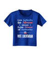 Libertarian Against Authority Abuse Toddler T-Shirt Dark-Toddler T-Shirt-TooLoud-Royal-Blue-2T-Davson Sales