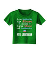 Libertarian Against Authority Abuse Toddler T-Shirt Dark-Toddler T-Shirt-TooLoud-Clover-Green-2T-Davson Sales