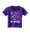 Libertarian Against Authority Abuse Toddler T-Shirt Dark-Toddler T-Shirt-TooLoud-Purple-2T-Davson Sales