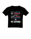 Libertarian Against Authority Abuse Toddler T-Shirt Dark-Toddler T-Shirt-TooLoud-Black-2T-Davson Sales