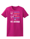 Libertarian Against Authority Abuse Womens Dark T-Shirt-TooLoud-Hot-Pink-Small-Davson Sales