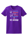 Libertarian Against Authority Abuse Womens Dark T-Shirt-TooLoud-Purple-X-Small-Davson Sales