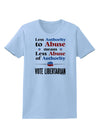 Libertarian Against Authority Abuse Womens T-Shirt-Womens T-Shirt-TooLoud-Light-Blue-X-Small-Davson Sales